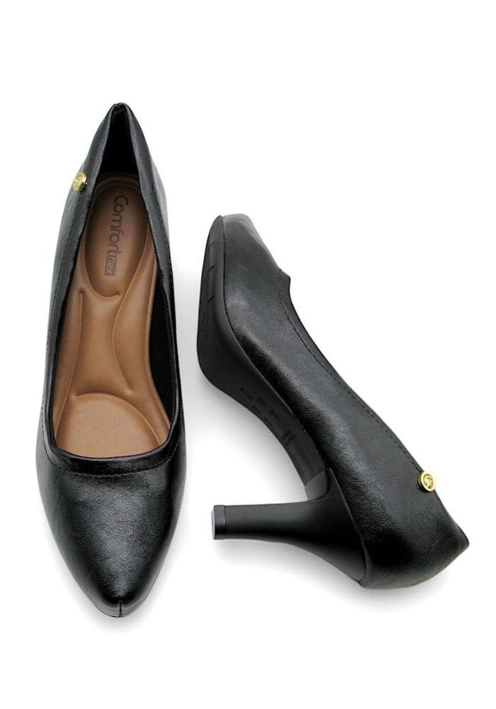 Sapato Scarpin Comfortflex Preto 2685301 Preto 4