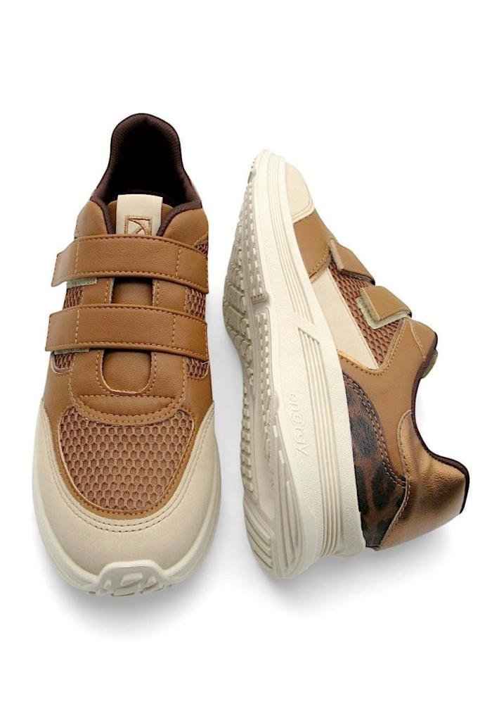 Tênis Piccadilly Energy Anabela Wide Fit 935015 Marrom 4