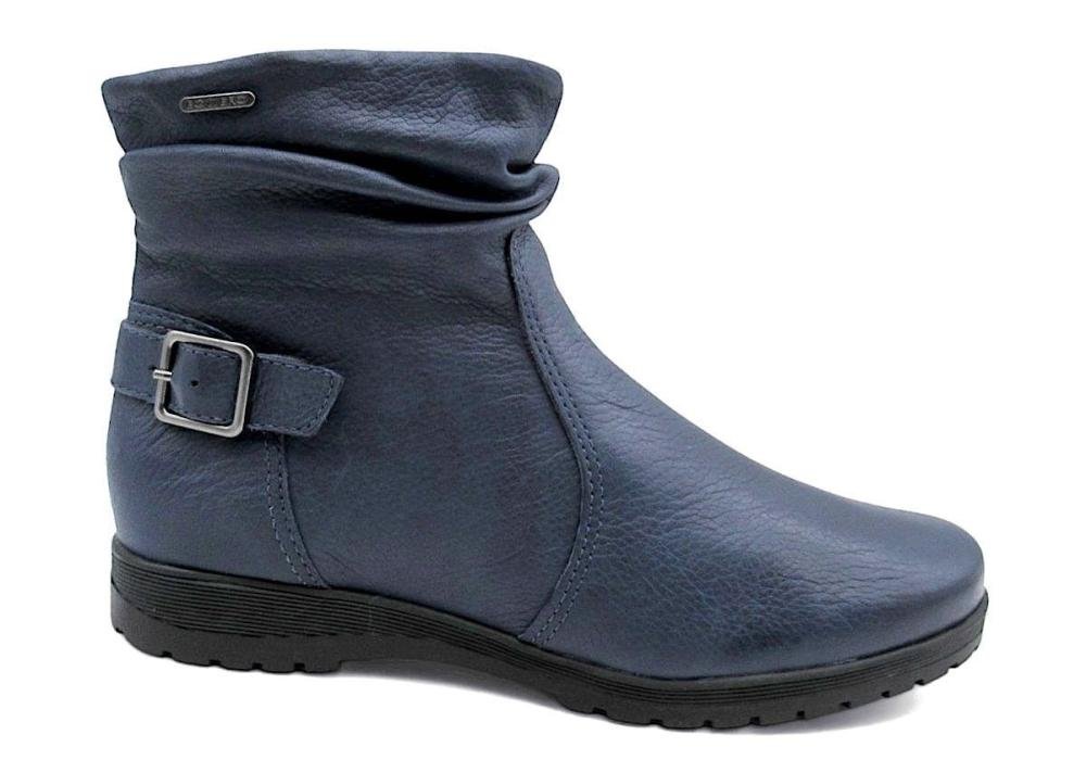 Bota Feminina Bottero Cano Curto Couro Premium 369208 Flatform