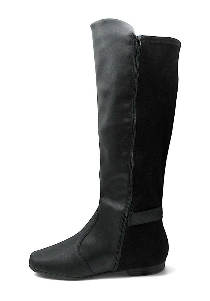 Bota Montaria Piccadilly Cano Longo Rasteira Preta 250281 Preto 4
