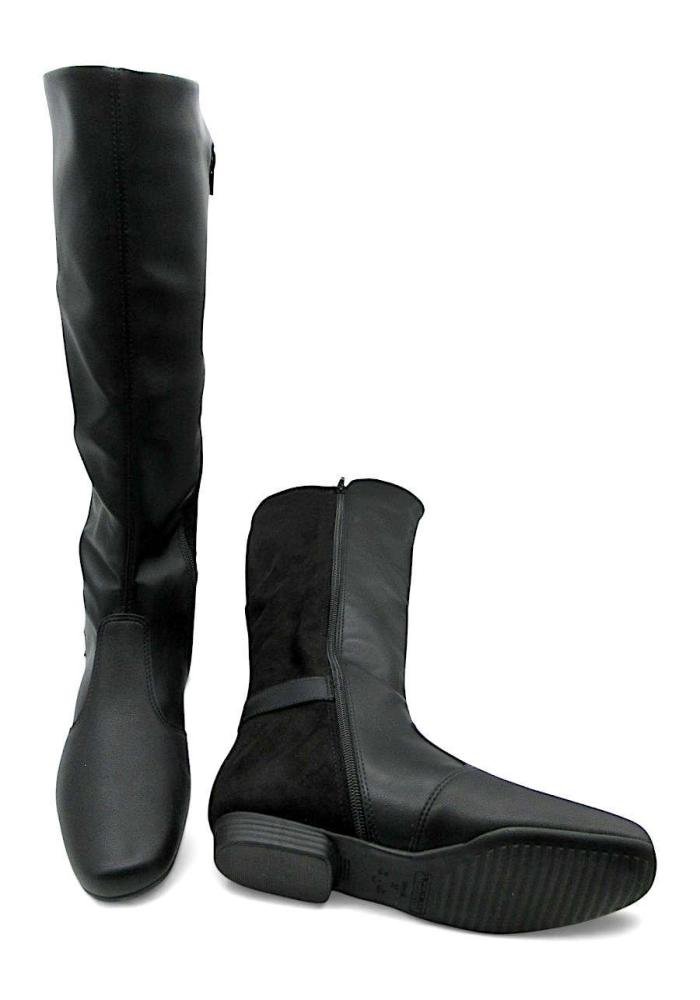 Bota Montaria Piccadilly Cano Longo Rasteira Preta 250281 Preto 5