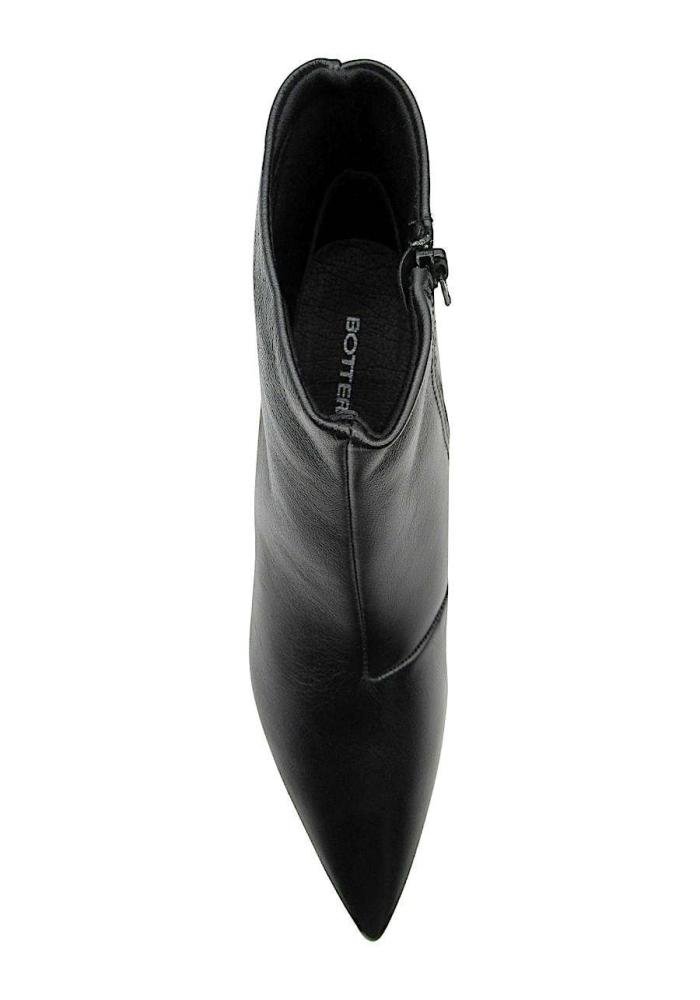 Bota Cano Curto Bottero Bico Fino e Salto Fino de Couro Preto 378301 Preto 4