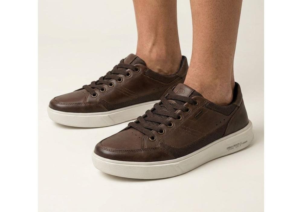 Sapatênis Pegada Masculino de Couro 111909 Marrom 2
