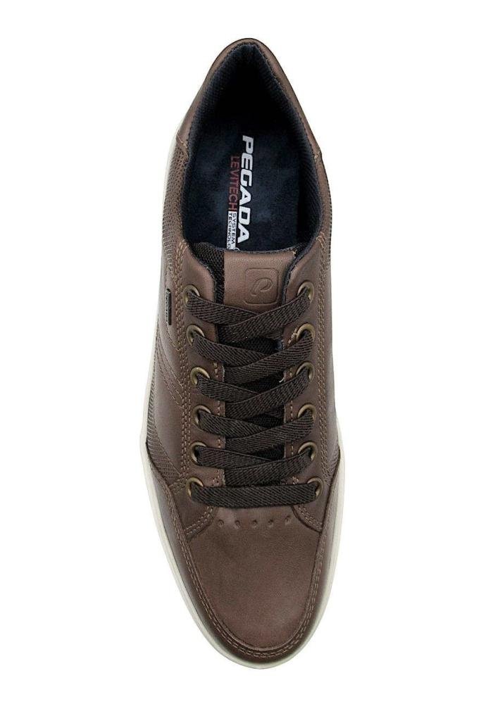 Sapatênis Pegada Masculino de Couro 111909 Marrom 4