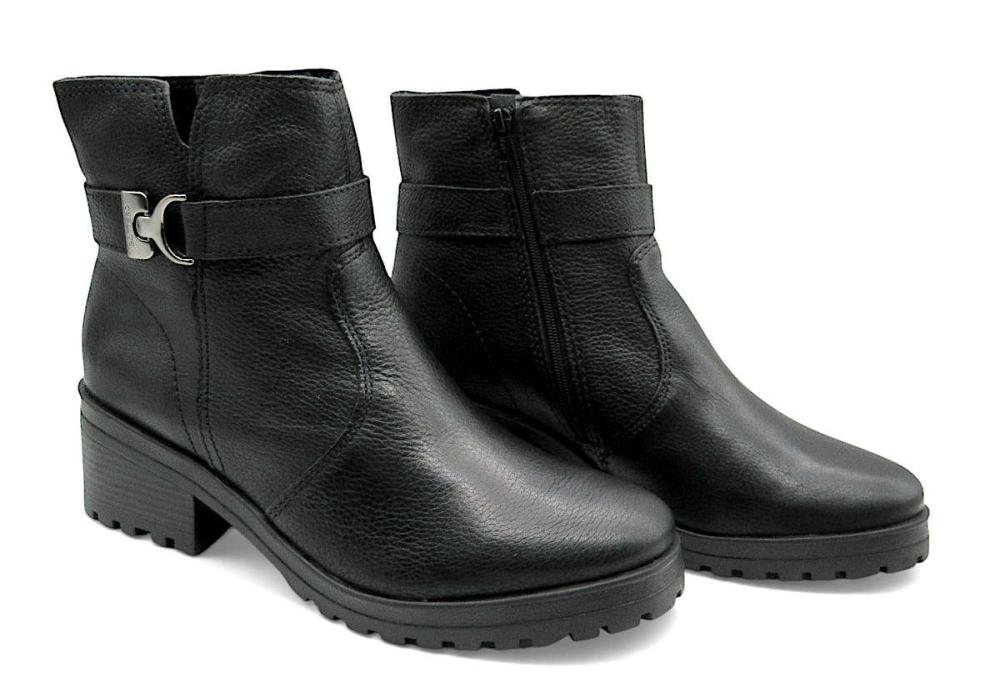 Bota Feminina Bottero Cano Curto de Couro 349114 Preto 3