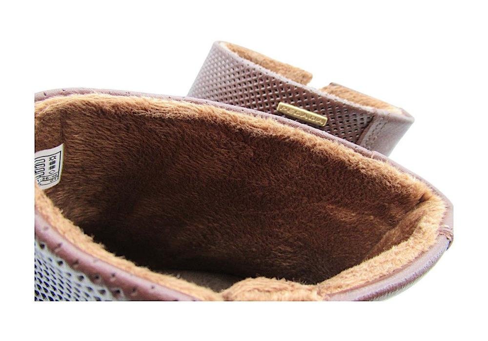 Bota Curta Feminina Pegada Couro Bico Fino 280502 Marrom 4