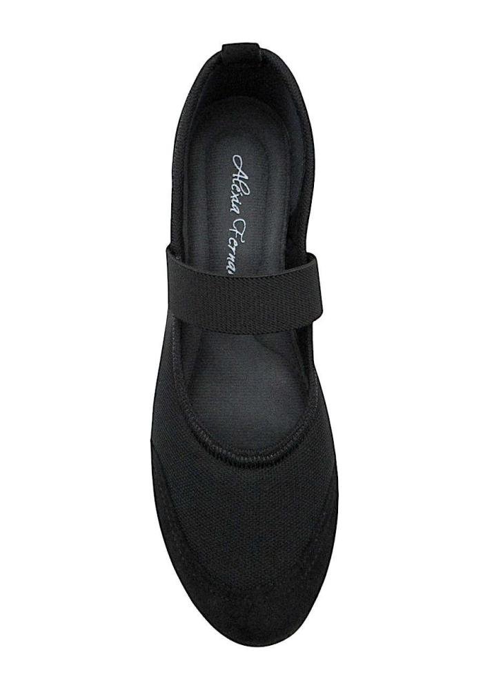 Sapato Boneca Sapatênis Feminino Alexia Fernanda AM22 Preto 4