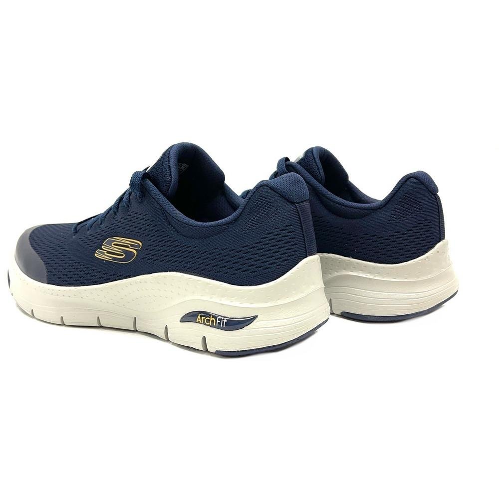 Tênis Skechers com Cadarço Arch Fit Masculino Azul 3
