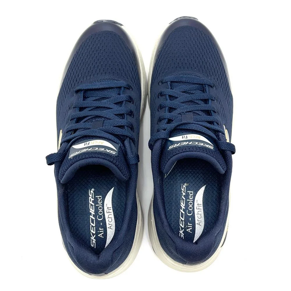 Tênis Skechers com Cadarço Arch Fit Masculino Azul 4