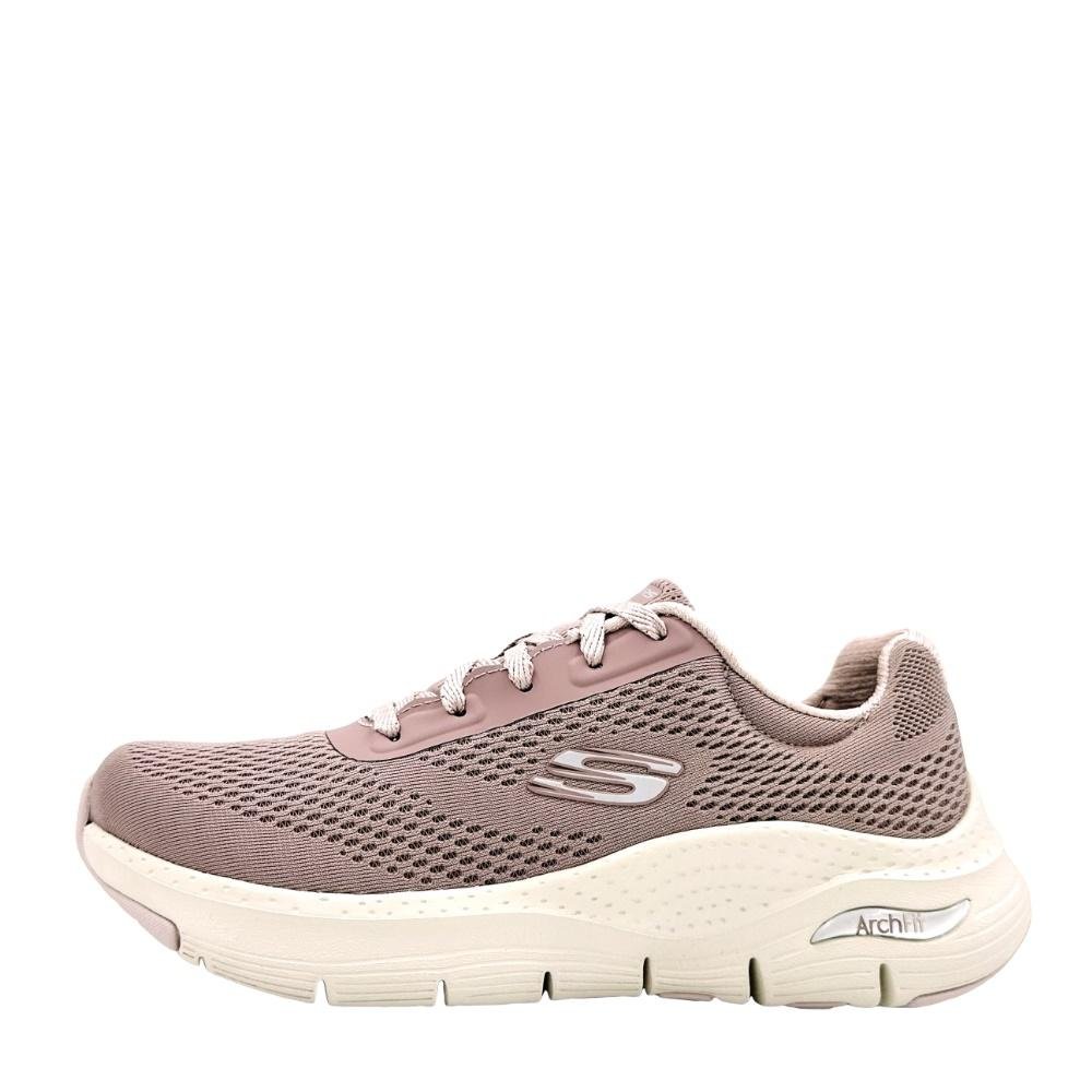 Tênis Skechers Arch Fit com Cadarço Feminino Bege 2