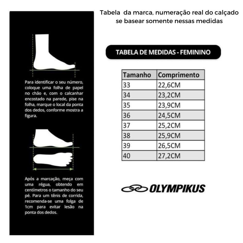 Tênis Olympikus Esportivo Ultraleve com Cadarço Feminino Preto 6