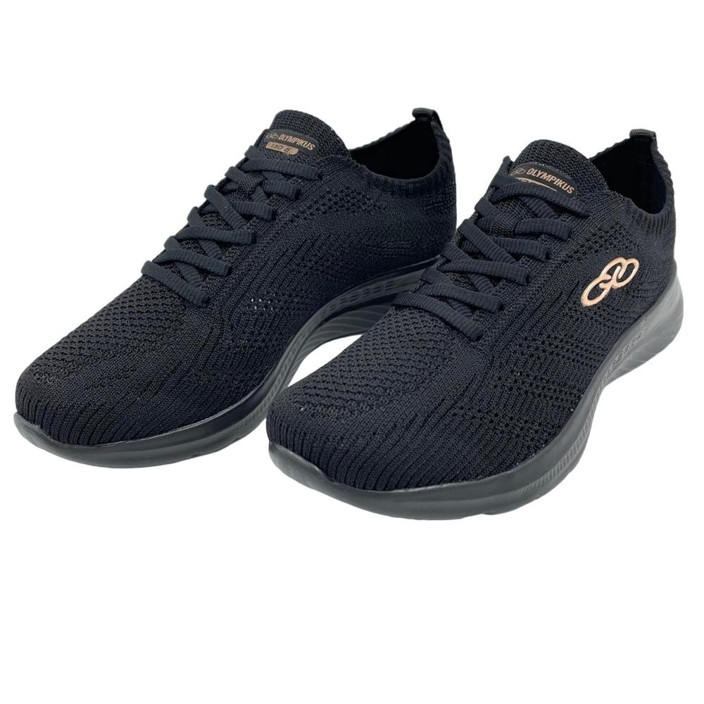 Tênis Olympikus Esportivo Ultraleve com Cadarço Feminino Preto 2