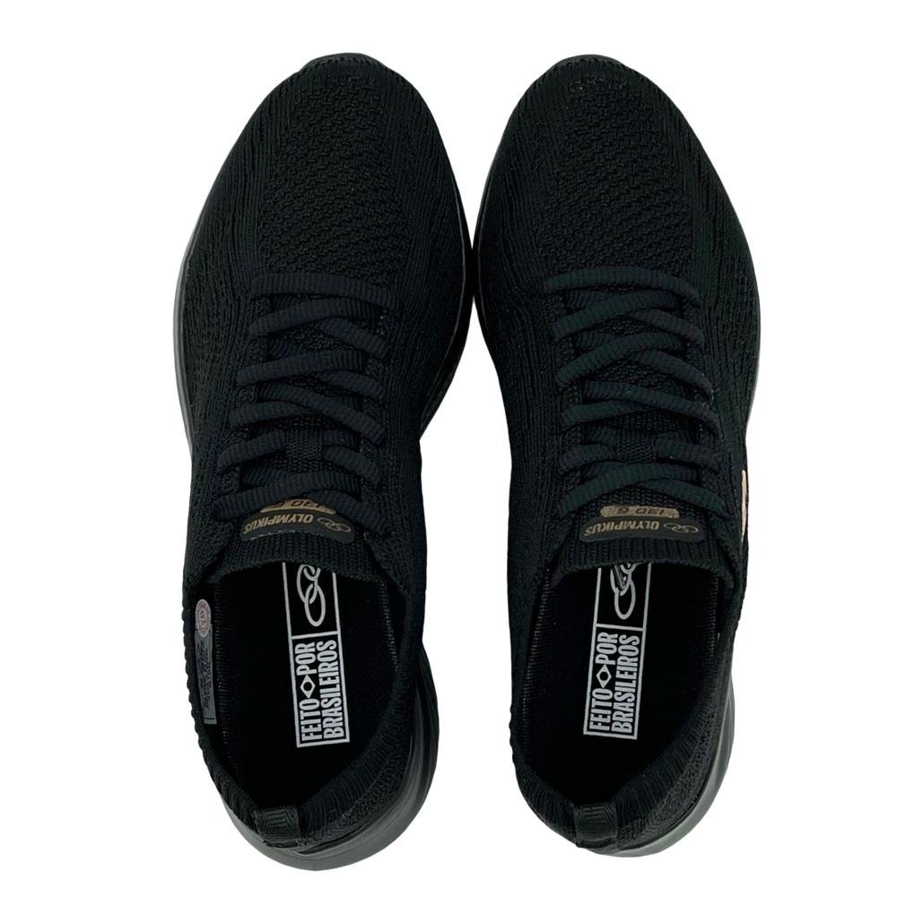 Tênis Olympikus Esportivo Ultraleve com Cadarço Feminino Preto 5