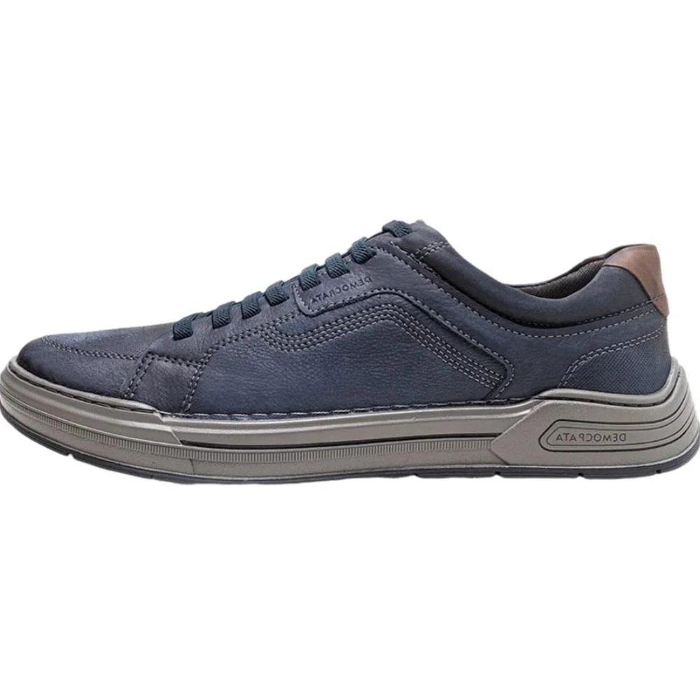 Sapatênis Democrata Denim Volp com Cadarço Elástico Masculino Azul 2