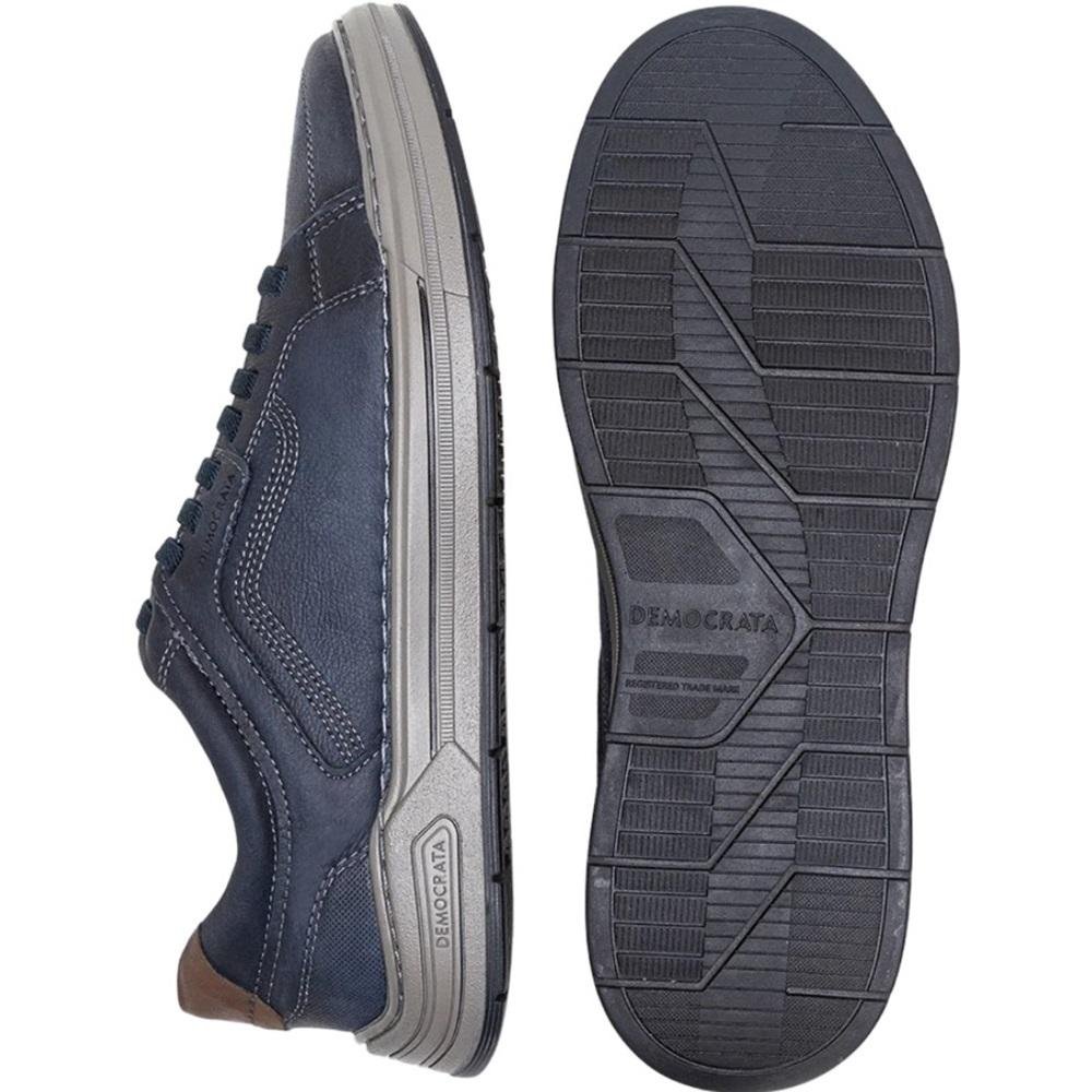 Sapatênis Democrata Denim Volp com Cadarço Elástico Masculino Azul 3