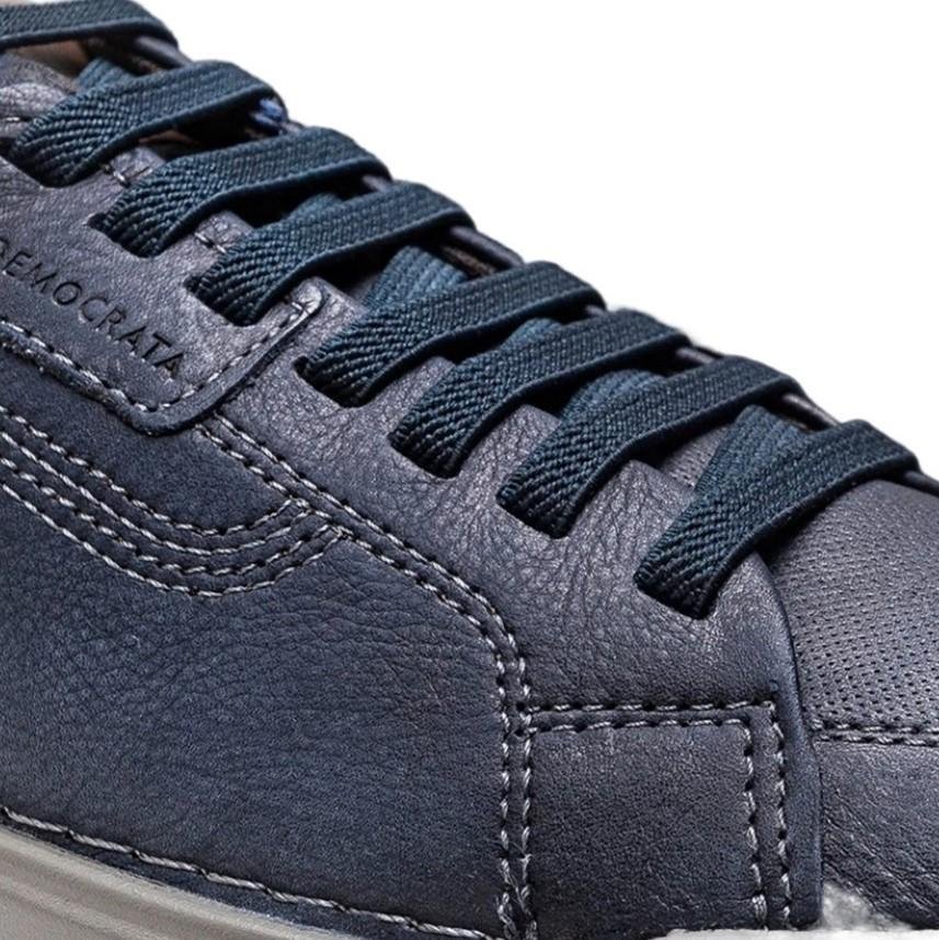 Sapatênis Democrata Denim Volp com Cadarço Elástico Masculino Azul 4