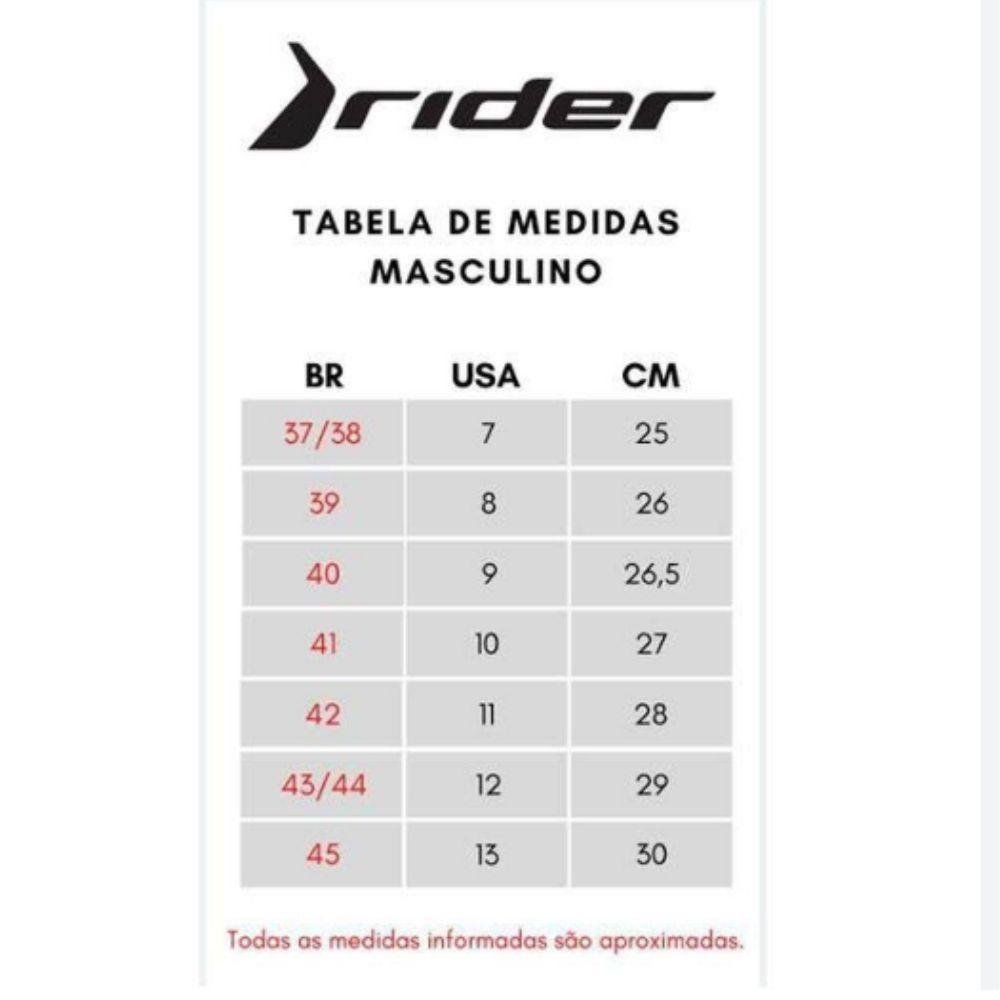 Chinelo Rider Rw Casual Masculino Preto 5