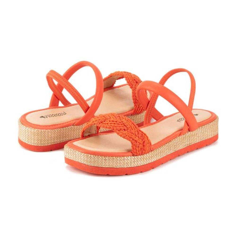 Sandália Mississipi Flatform Casual Feminina Laranja 1