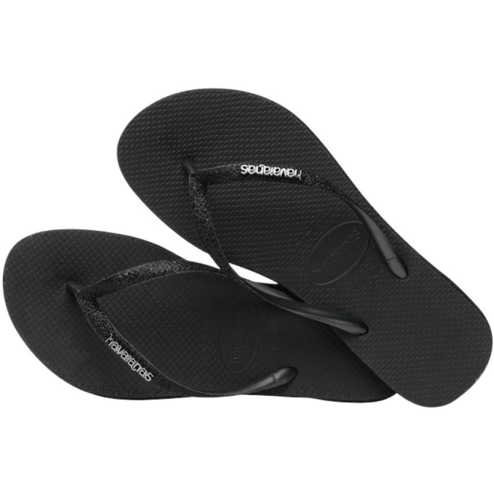 Chinelo Havaianas Slim Sparkle Feminino Preto 5