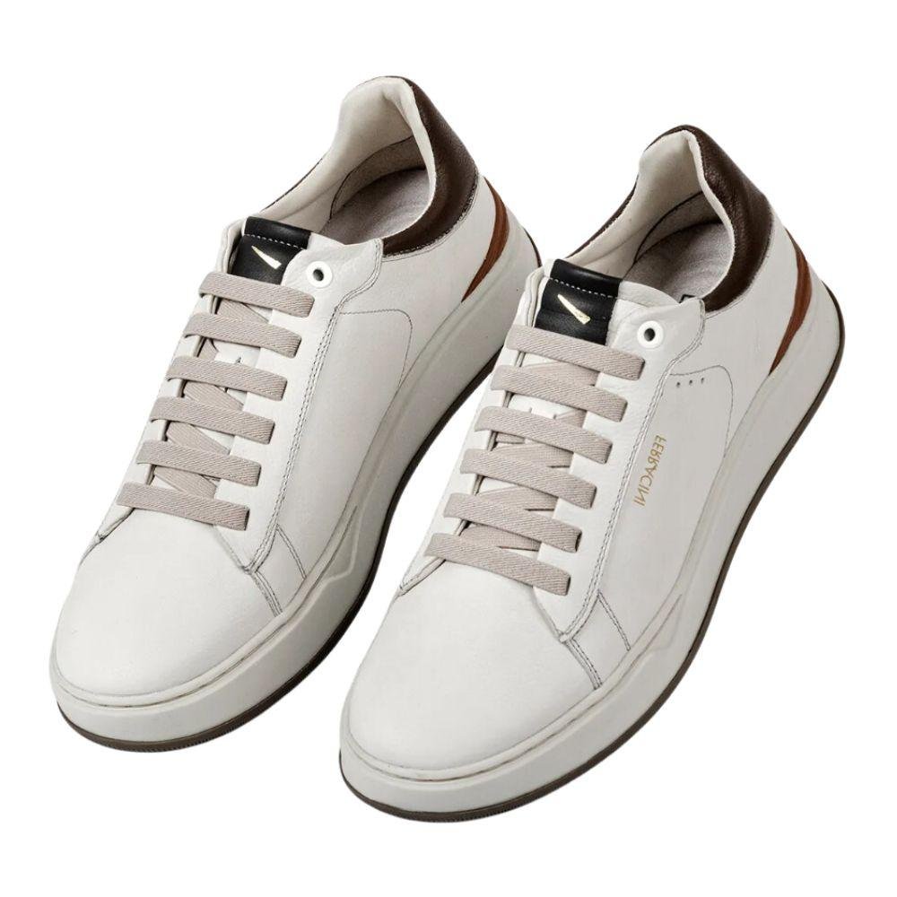 Sapatênis Ferracini Casual Cadarço Elástico Masculino Branco 1