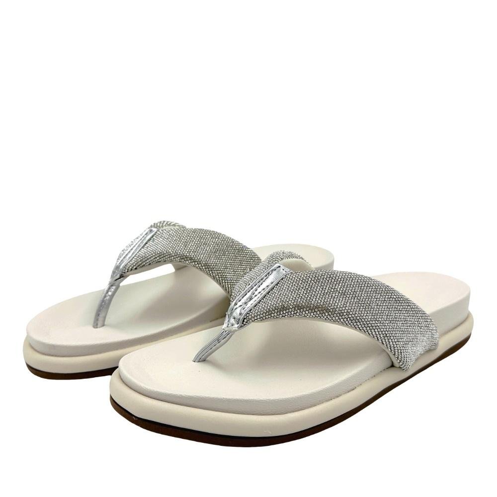 Chinelo Vizzano Papete Flatform Feminina Branco 1