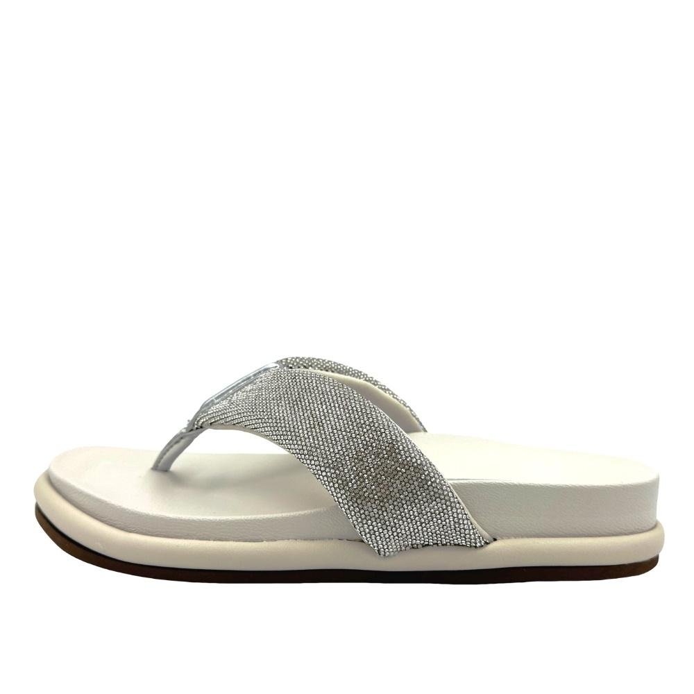 Chinelo Vizzano Papete Flatform Feminina Branco 2