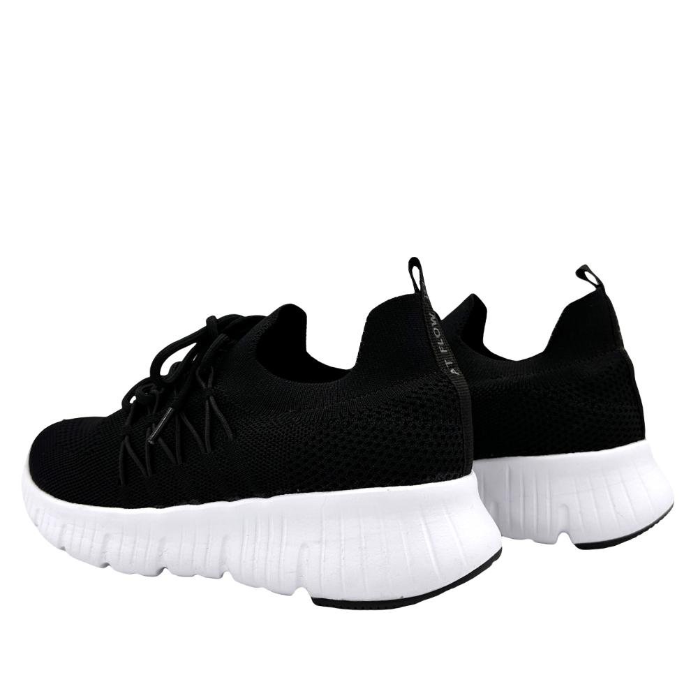 Tênis Ramarim Casual Slip On com Cadarço Feminino Preto 3