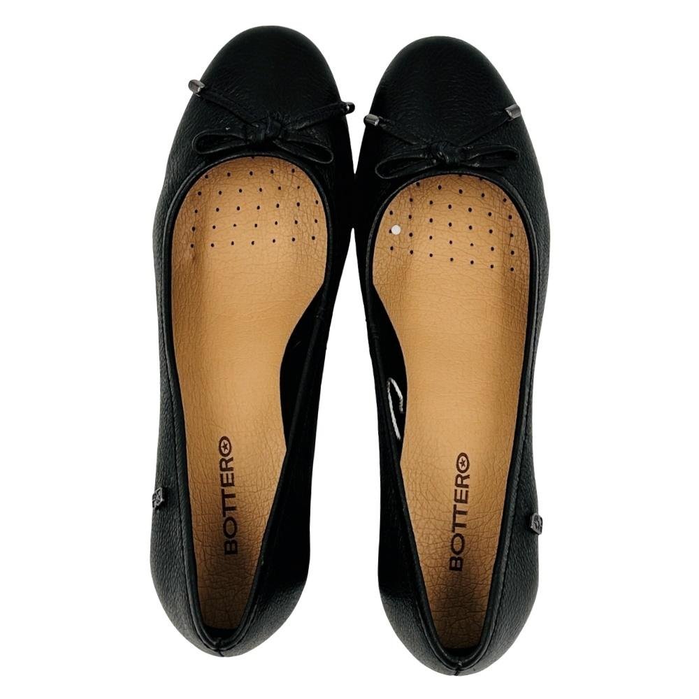 Sapato Bottero Salto Médio Bico Redondo Feminino Preto 4