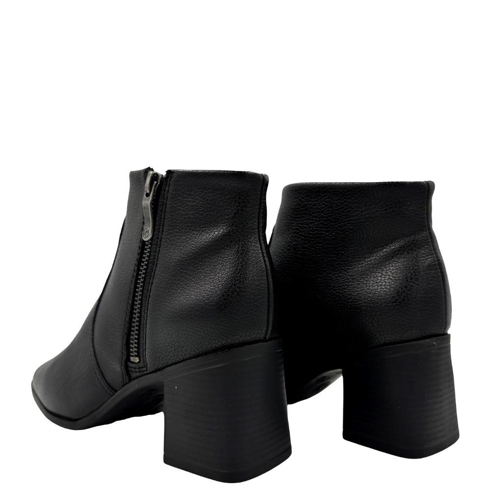 Bota Bottero Cano Curto Salto Médio Feminina Preto 3