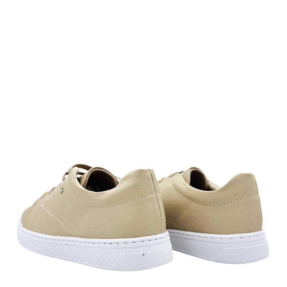 Tênis Comfortflex Casual Cadarço em Elástico Feminino Bege 3