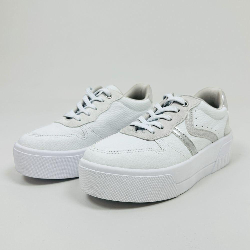 Tênis Ramarim Casual Flatform com Cadarço Feminino Branco 1