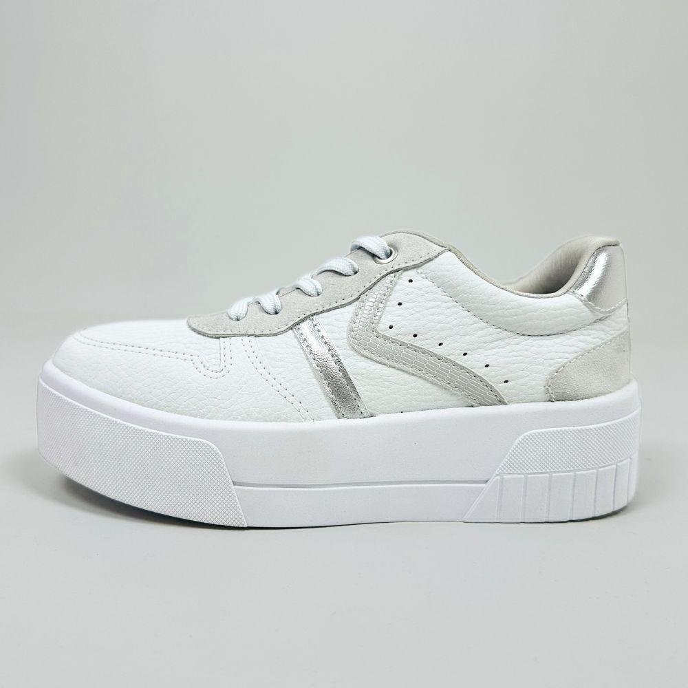 Tênis Ramarim Casual Flatform com Cadarço Feminino Branco 2