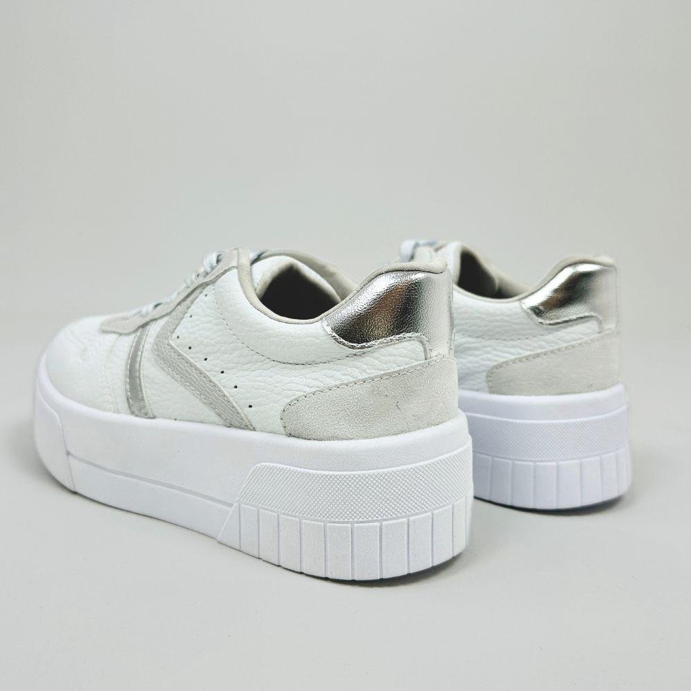 Tênis Ramarim Casual Flatform com Cadarço Feminino Branco 3