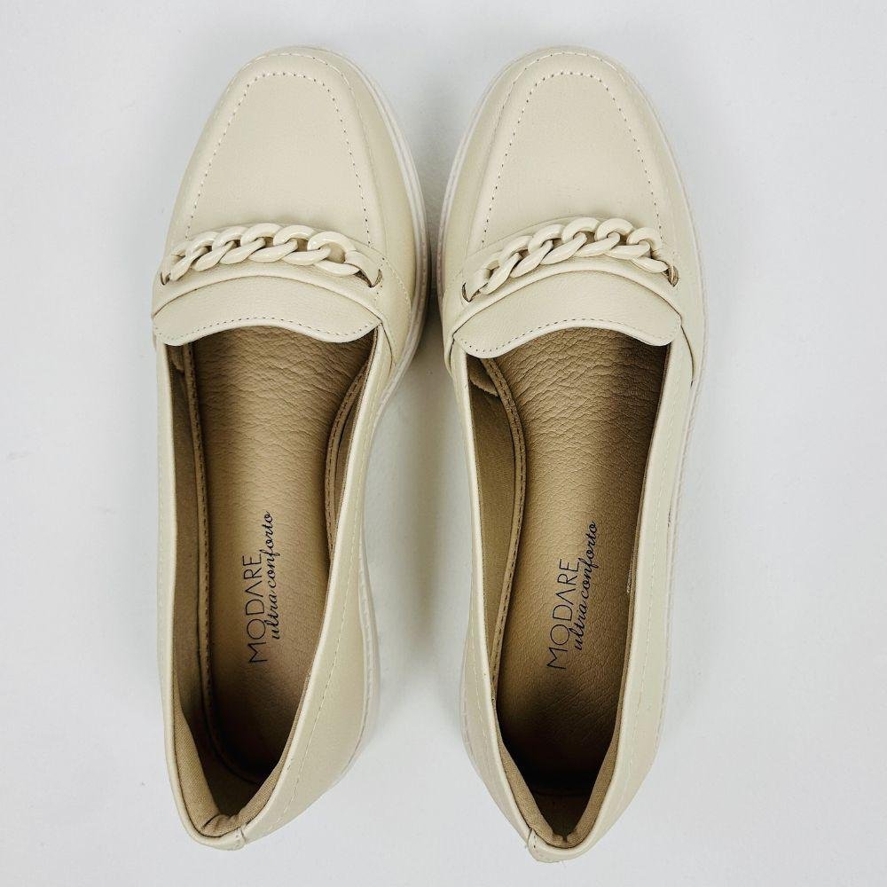 Sapato Modare Loafer Feminino Bege 4