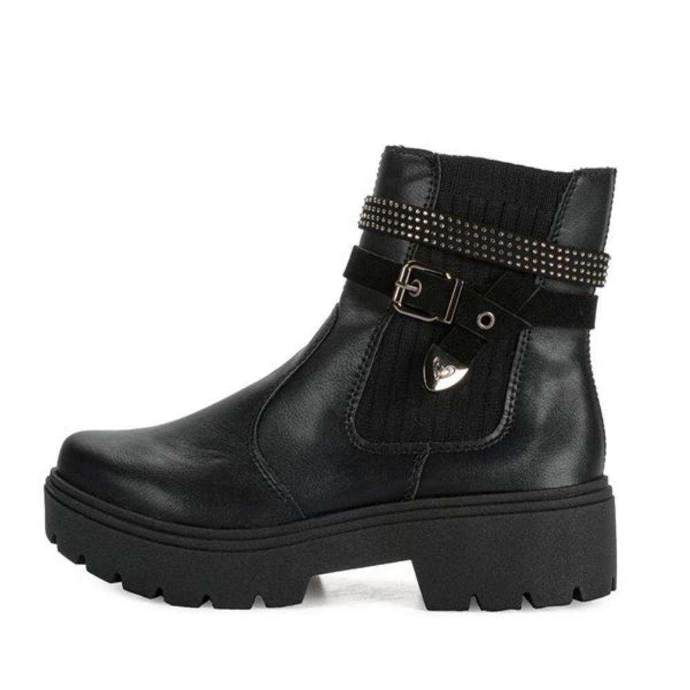 Coturno Mississipi Tratorado Salto Baixo Feminino Preto 2