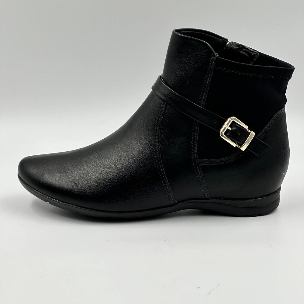 Bota Comfortflex Cano Curto Feminina Preto 2