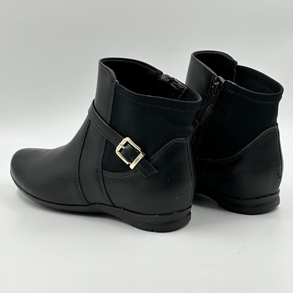 Bota Comfortflex Cano Curto Feminina Preto 3