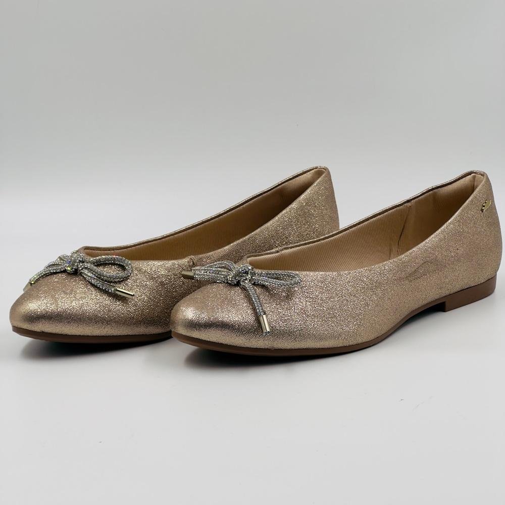 Sapatilha Dakota Bico Redondo Feminina Dourado 1