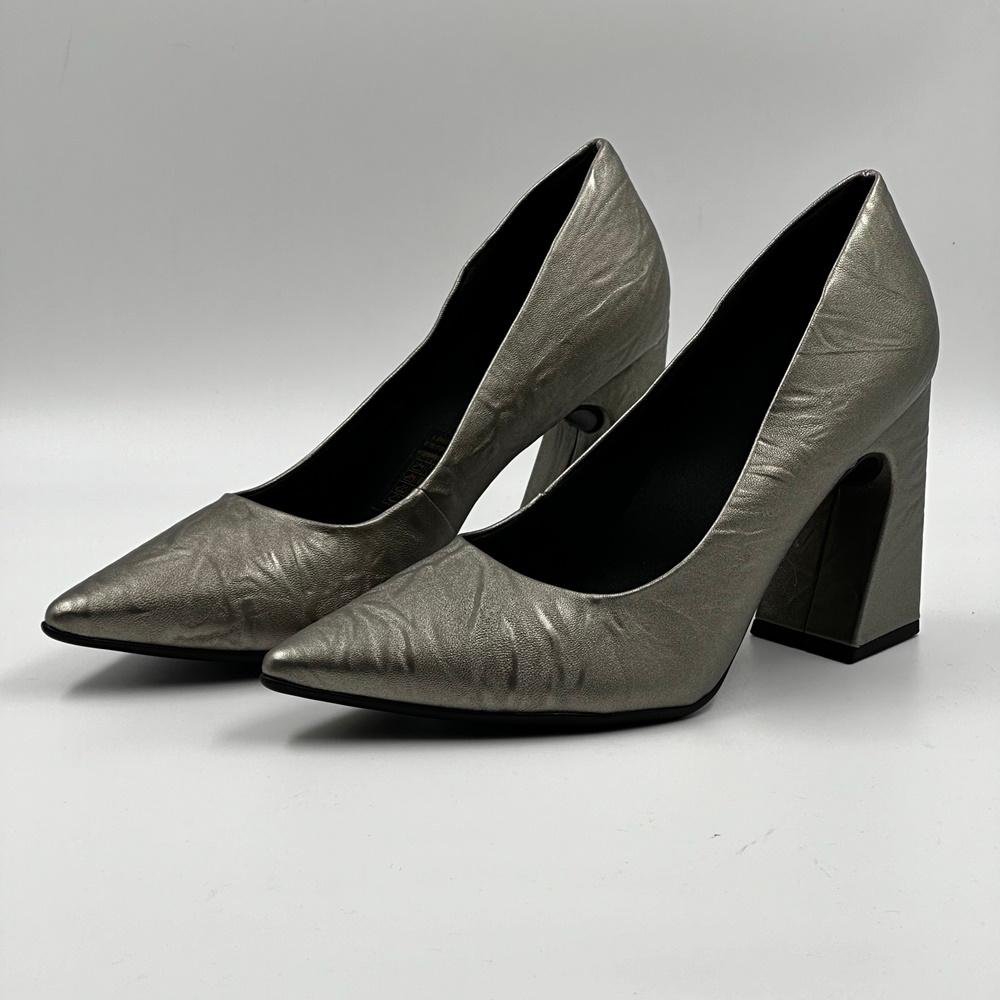 Sapato Piccadilly Salto Alto Feminino Cinza 1