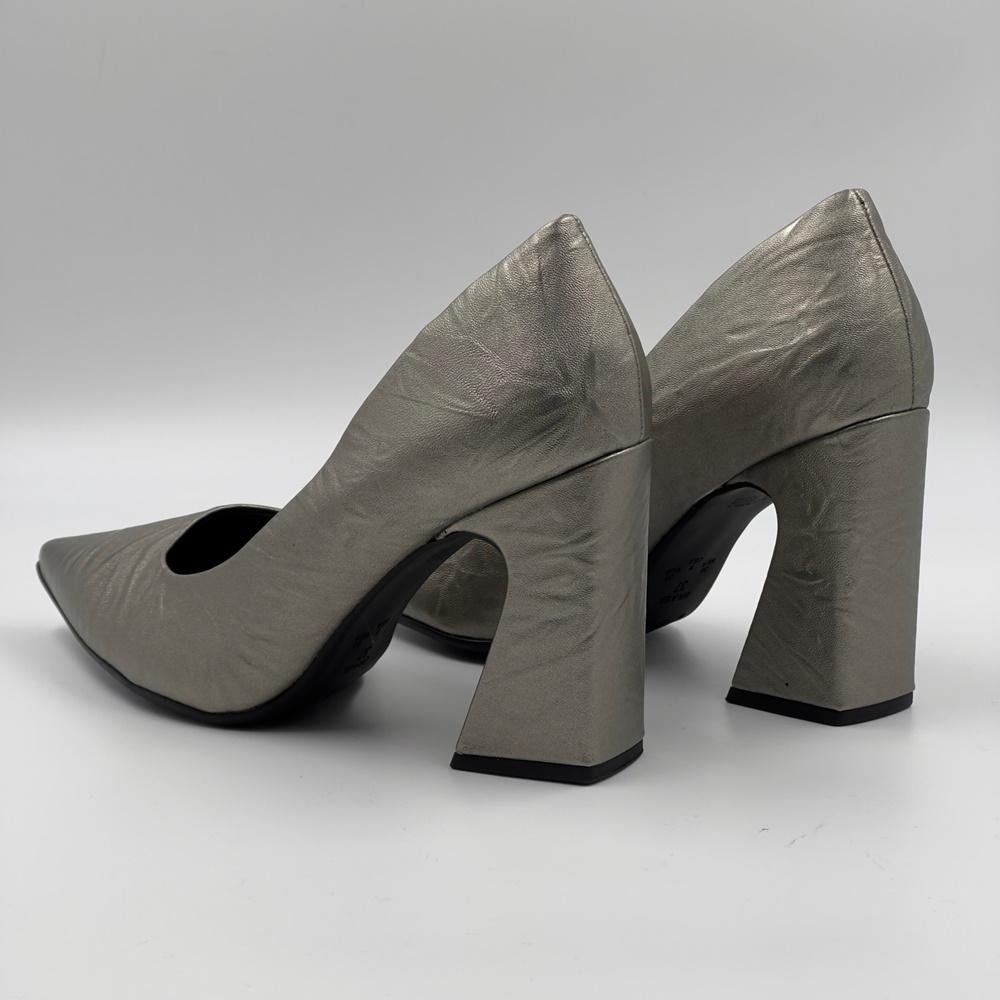 Sapato Piccadilly Salto Alto Feminino Cinza 3