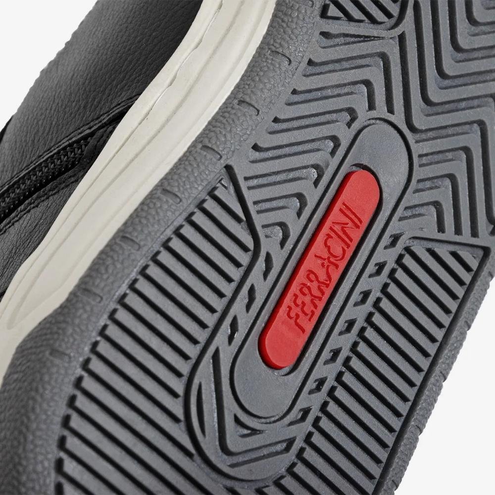 Sapatênis Ferracini Botinha Cadarço Elástico Masculino Preto 4