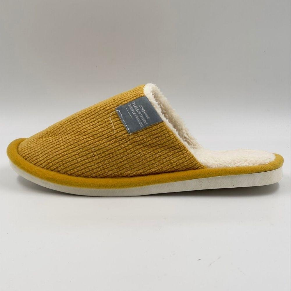 Pantufa Floff Atoalhada com Sherpa Feminina Amarelo 2