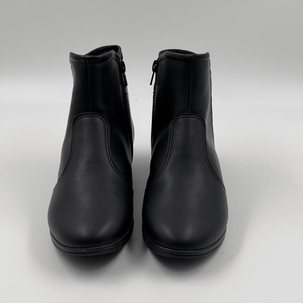 Bota Piccadilly Cano Curto Sem Salto Feminina Preto