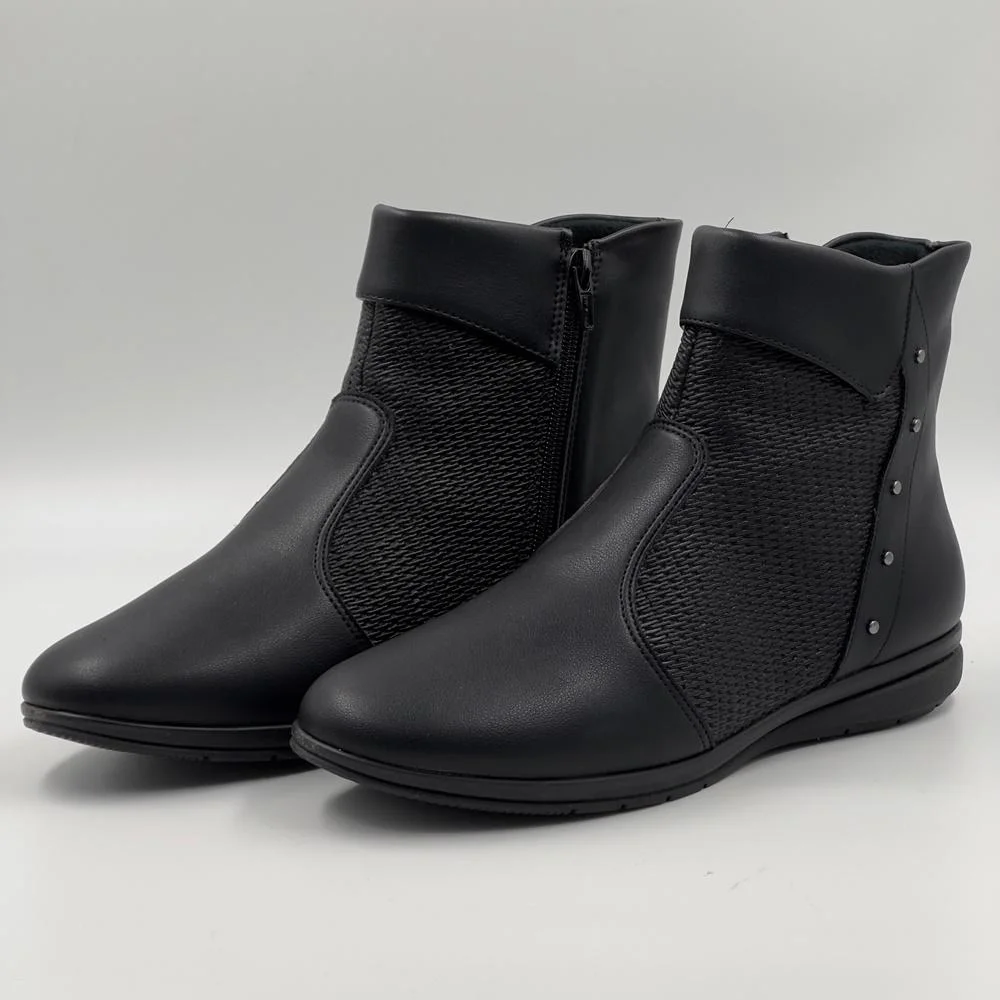 Cano Médio Botinha Cano Curto Sem Salto Botas Cano Baixo Sem Salto Top
