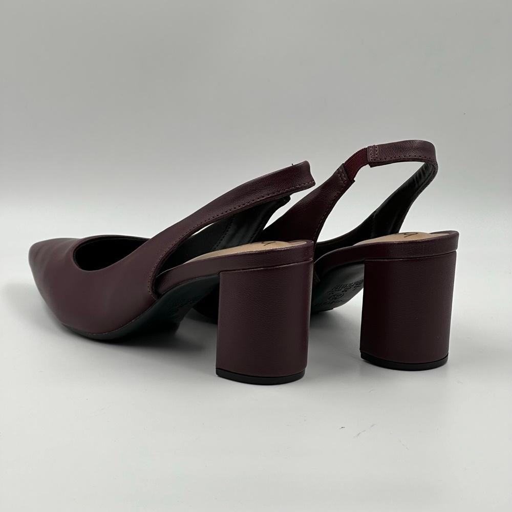 Sapato Beira Rio Slinback Salto Médio Feminino Marrom 3