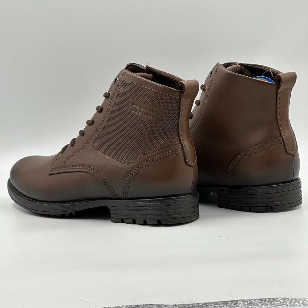 Bota Pegada Tratorada Com Cadarço Masculina Marrom 3