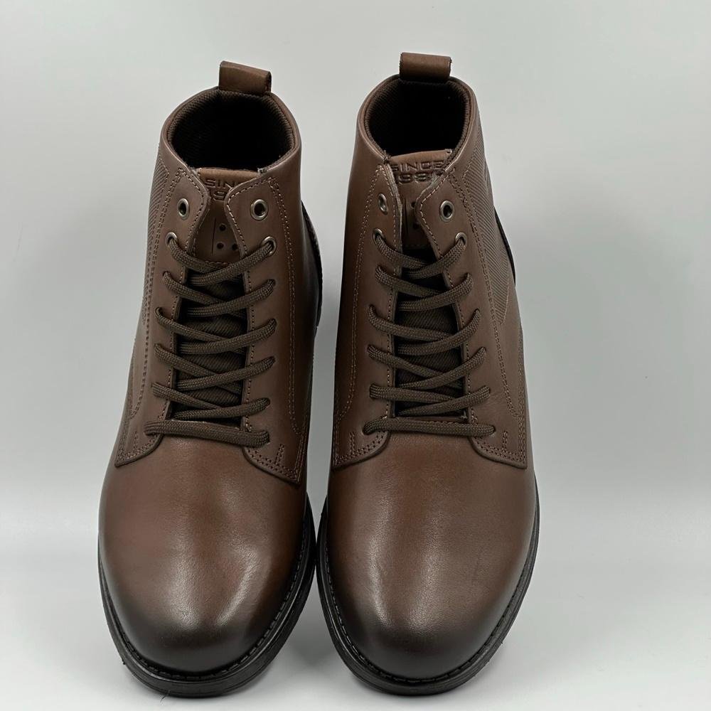 Bota Pegada Tratorada Com Cadarço Masculina Marrom 4