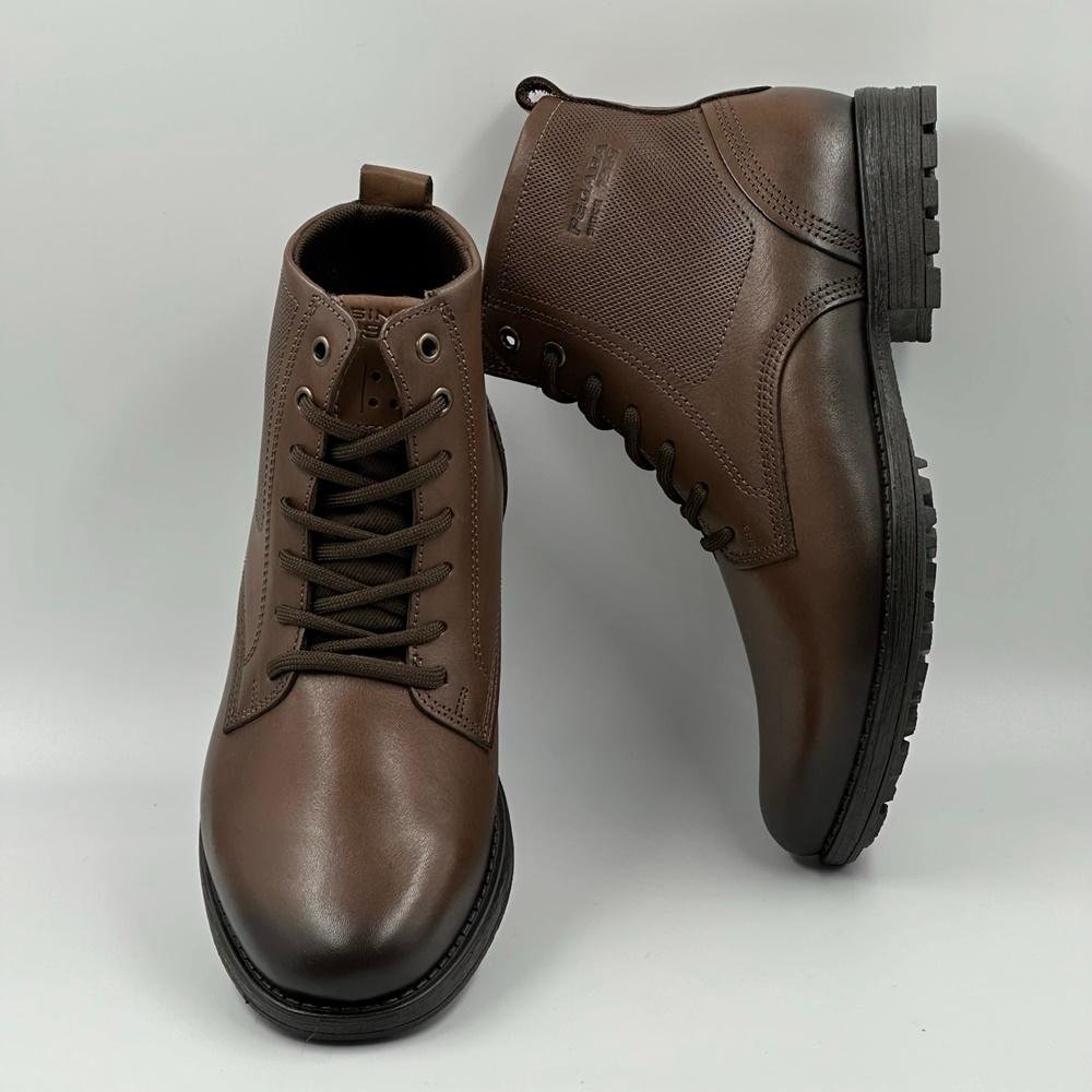 Bota Pegada Tratorada Com Cadarço Masculina Marrom 5
