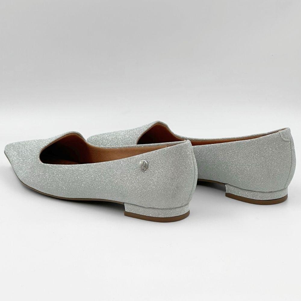 Sapatilha Vizzano Shine Bico Fino Feminina Prata 3