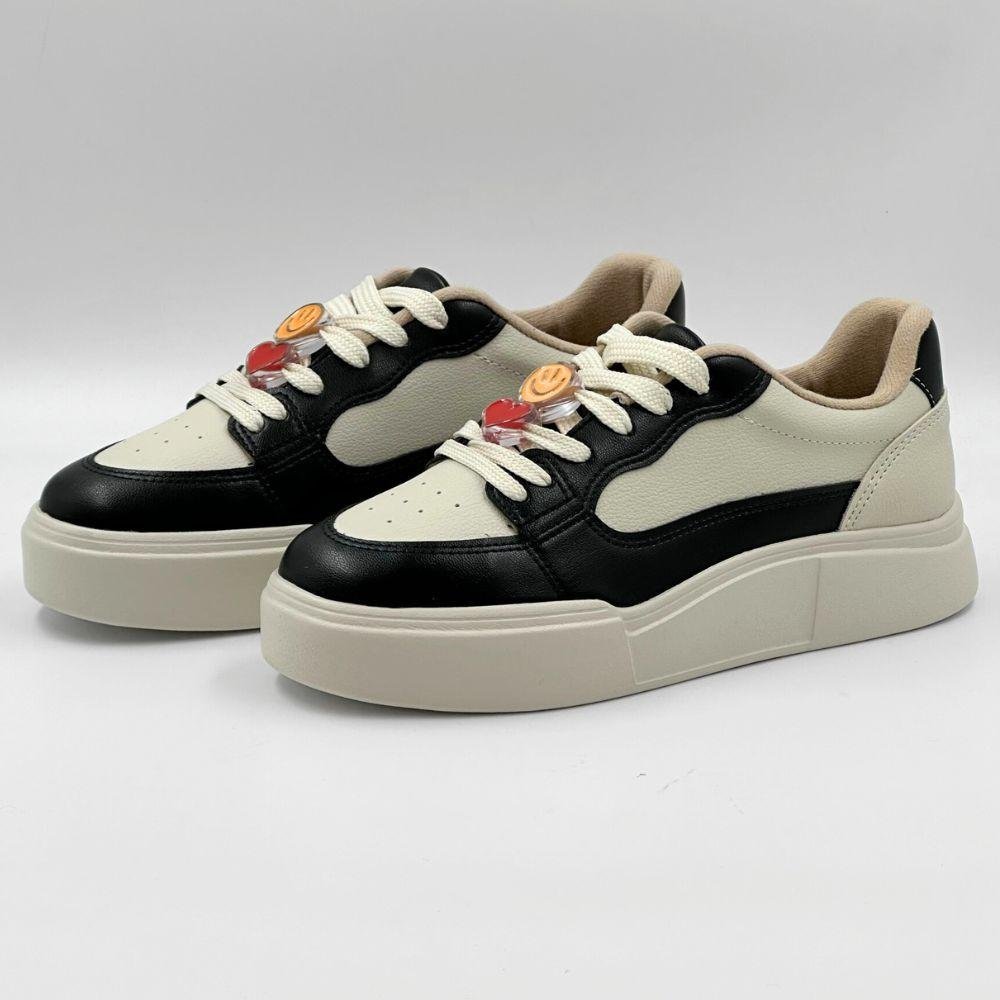 Tênis Moleca Casual Flatform Feminino Branco 2